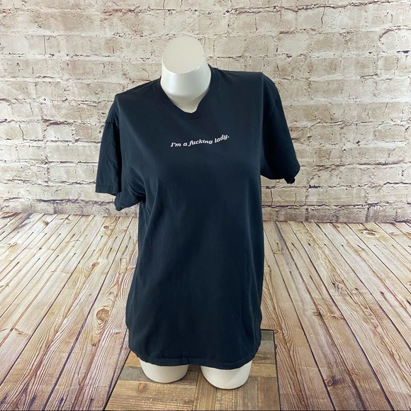 Black “I’m a fucking lady” short sleeve tee small - Picture 5 of 7